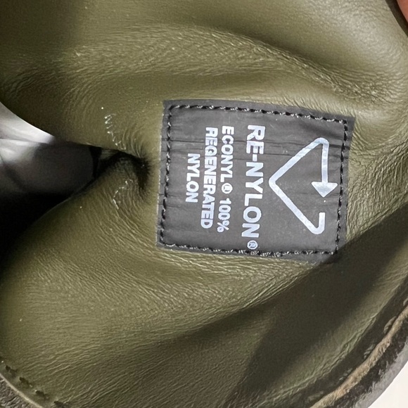 Prada Re-Nylon Metal Triangle Logo Mens Monolith Pouch Pocket Combat Boots US 11 - Picture 5 of 15